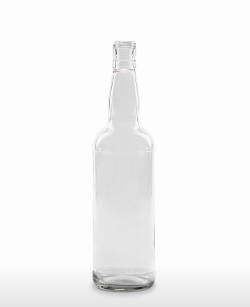 0,7 Liter Kropfhals Flasche weiss