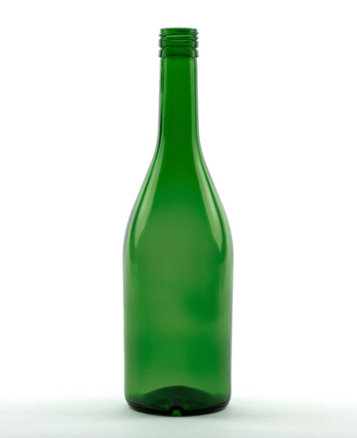 0,7 Liter Brandy Flasche grün